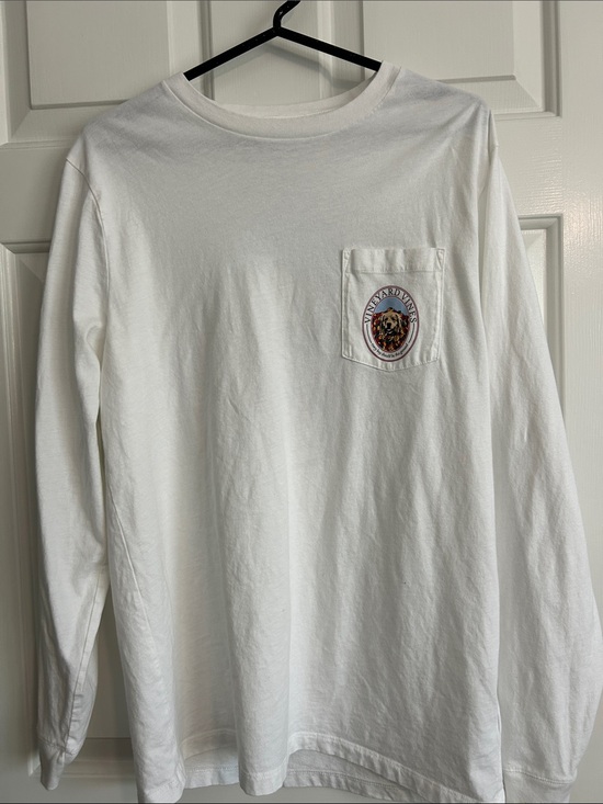 Vineyard Vines Other - Vineyard Vines White Long Sleeve Pocket Tee with Embroidered Patch